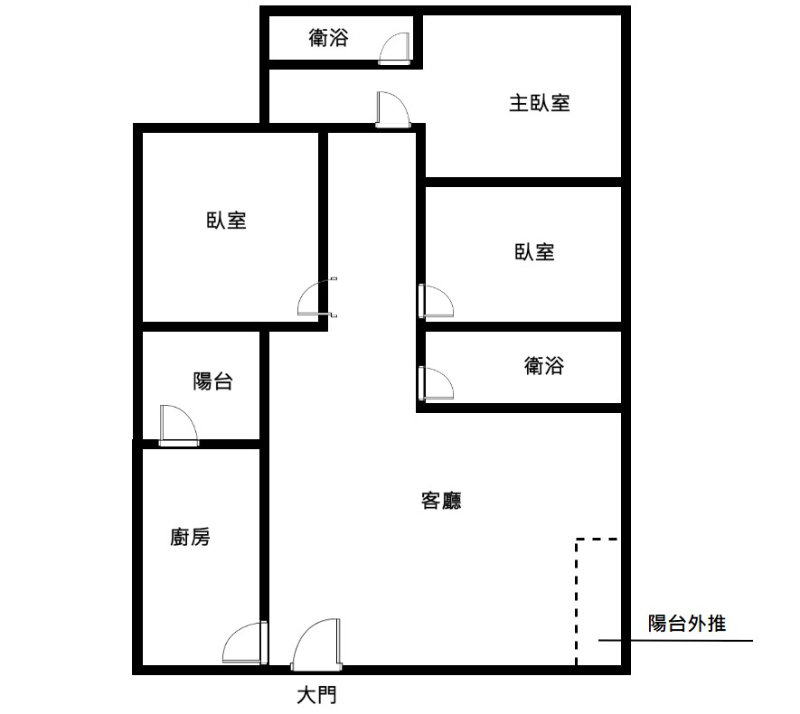 KC02-元邦華府C棟次頂百萬裝修稀有邊間大三房